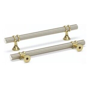 Rergy 4 Pack Brushed Nickel Cabinet Pulls Kitchen Cabinet Handles 6.25” Center